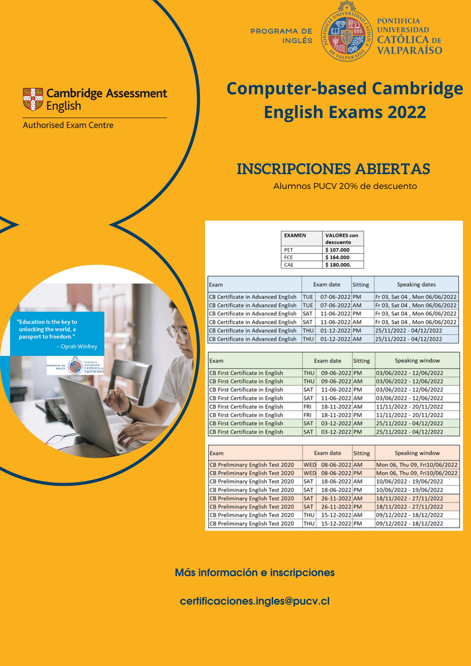 Cambridge Exams 2022